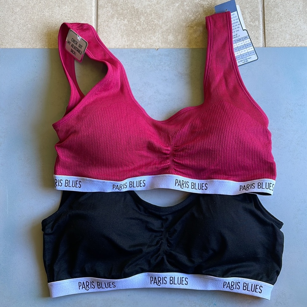 3 bras NWT - 38DD Savage Fenty Bra + 2X Paris Blues  sports bras - Picture 2 of 12